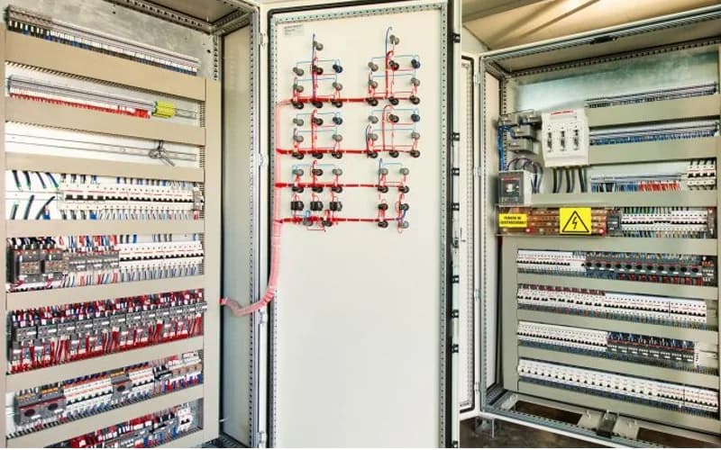 Tablou de automatizare cablat în atelierul Valoris